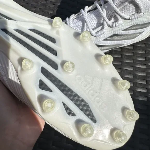 Adidas Freak Carbon Mid White Silver Metallic Men's Football Shoes EE7133 Size 8